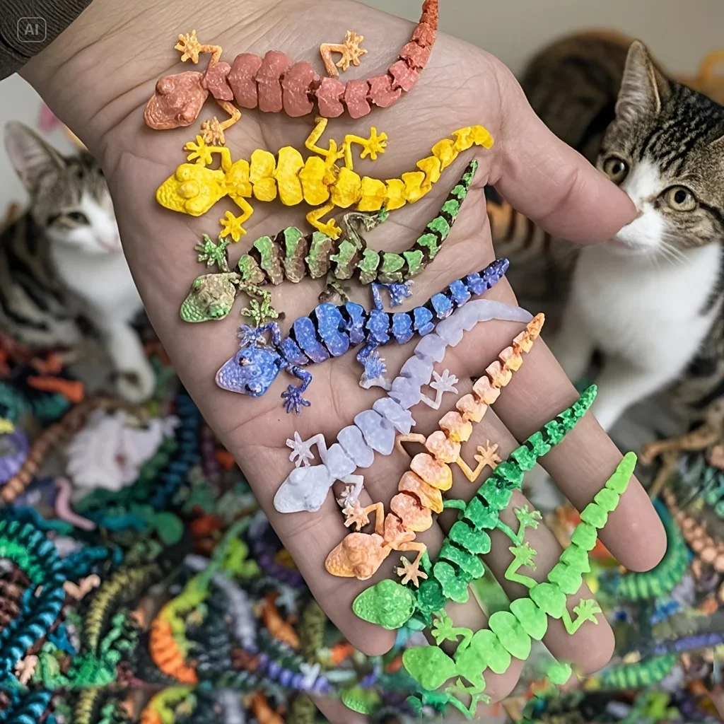 

Мини фигурки ящериц из резины