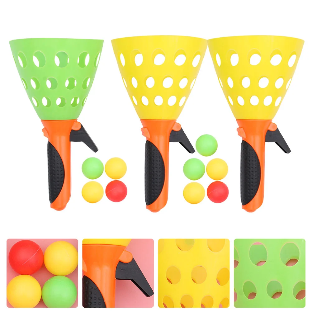 

3 Pairs Catch Game with Outdoor Sports Game Launch Throw Catch Set