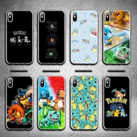 pokemon squirtle bulbasaur phone case for iphone 13 12 11 pro max mini xs max 8 7 plus x se 2020 xr silicone soft cover