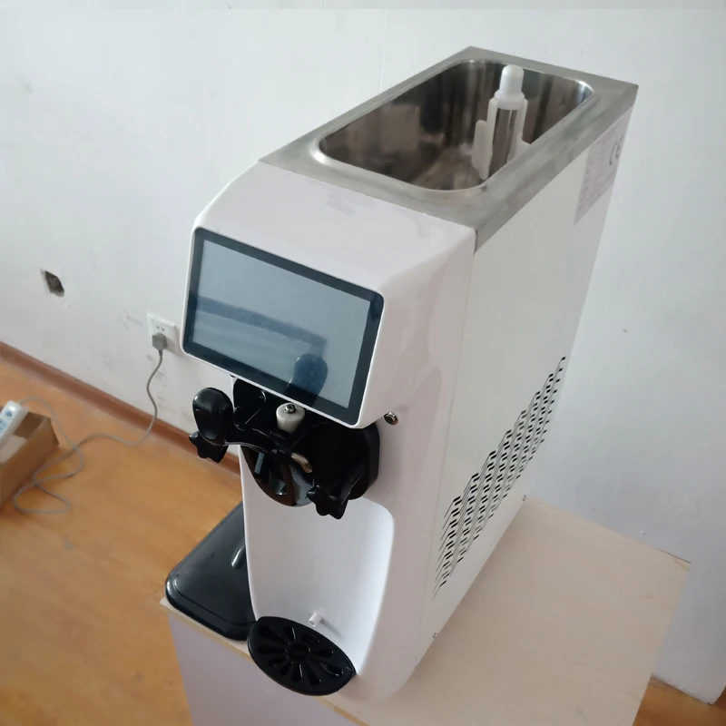 

Коммерческий Настольный аппарат для производства мягкого мороженого с тремя вкусами, умный подсластитель для мороженого