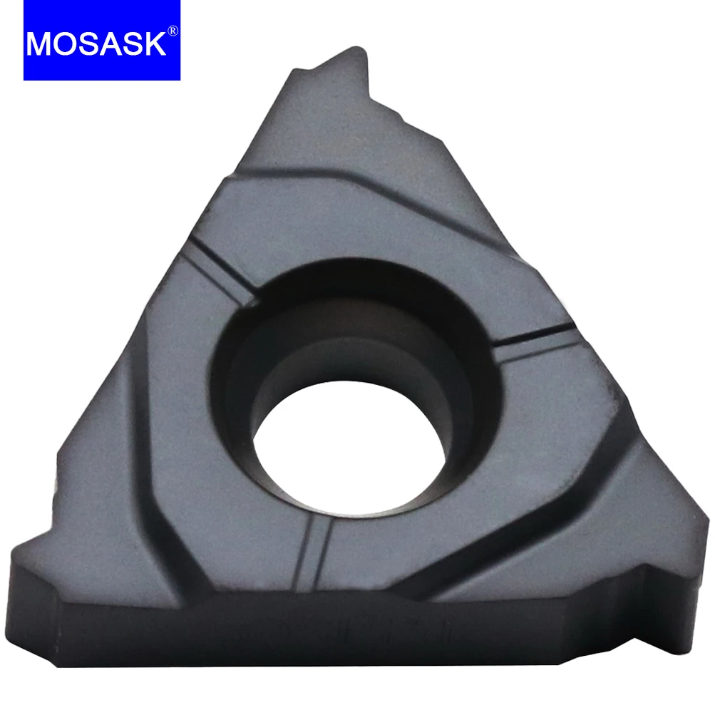 

MOSASK 10PC 16ER ISO Grooving Cutting Tools Stainless Steel Lathe CNC Lather Tungsten Metal Working Cutter Carbide Inserts