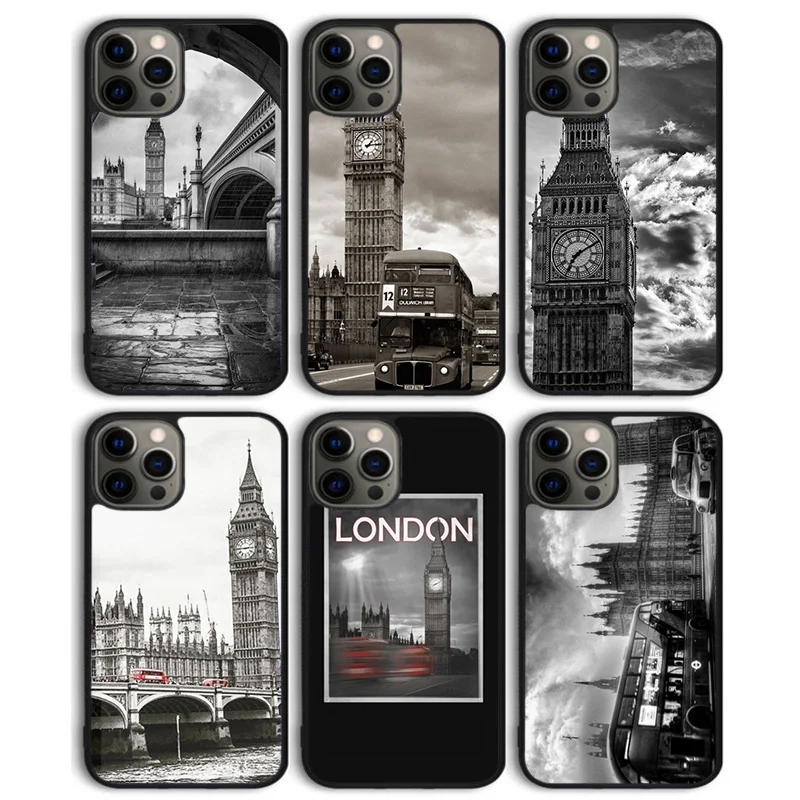 Чехол для телефона с лондонским автобусом Биг Бен задняя крышка iPhone 15 SE2020 14 13 11 12