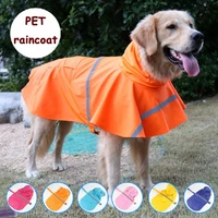 dog raincoat reflective large dog jacket s 4xl waterproof windproof leisure outdoor pet clothes coat dog raincoat