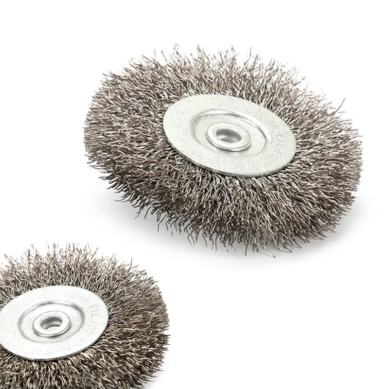 

3 6mm Arbor Stainless Steel Wire Wheel Brush For Bench Grinder Abrasive~Durable