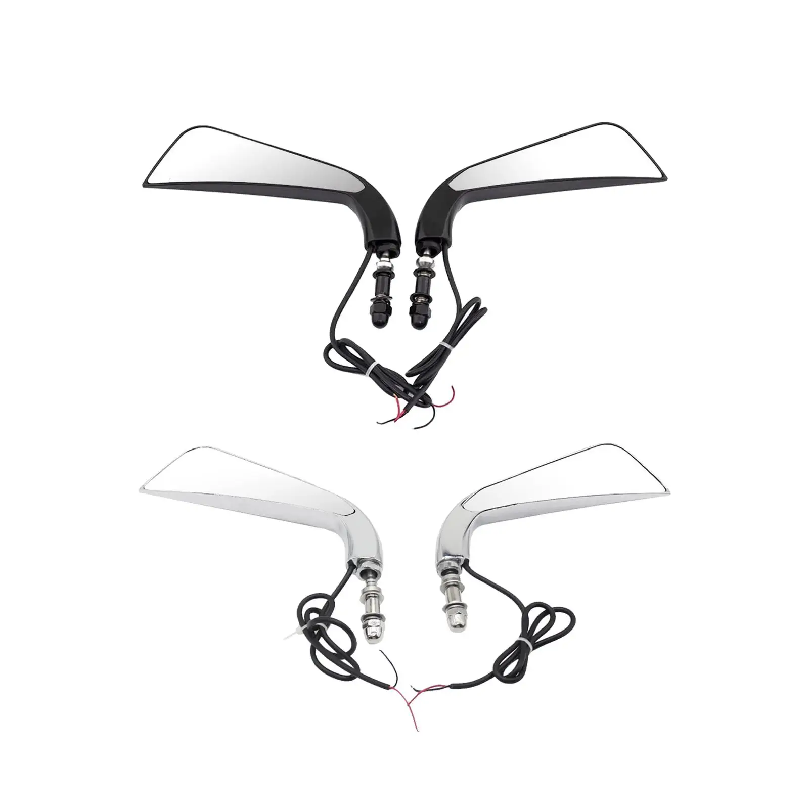 

2 Pieces Rearview Mirrors, Rear View Turn Signal, Easy to Install Side Mirrors Turn Signal Light for 883 1200