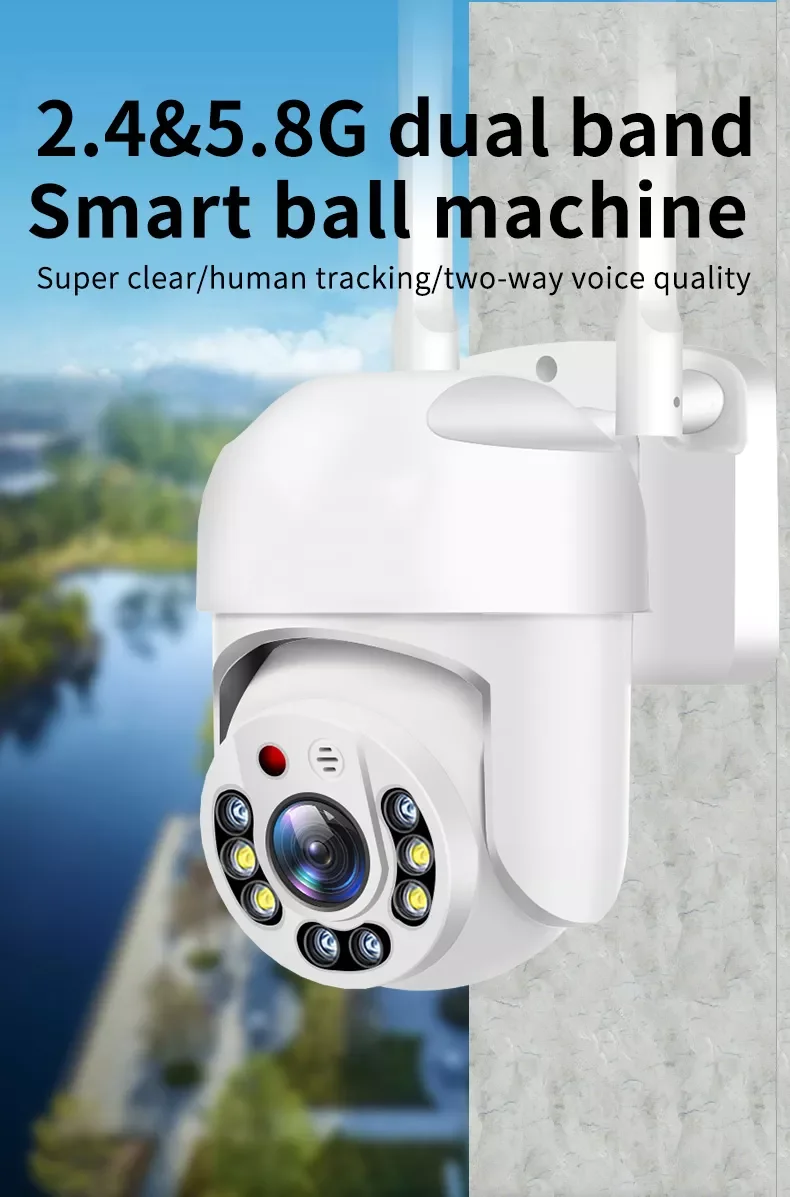 

IP-камера наружная беспроводная, 2 МП, 1080P, Wi-Fi, ночное видение