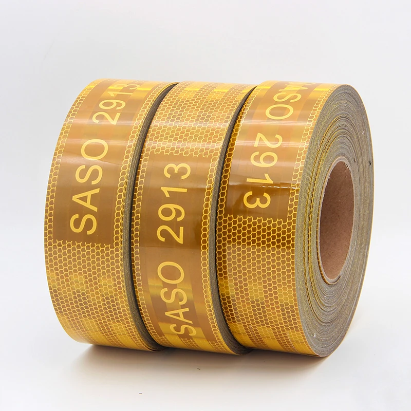

5CM 7.5CM SASO 2913 Reflect Stickers Pressure-Sensitive Glue Plating Aluminium Reflective Tapes Conspicuity Reflector Strips 25M
