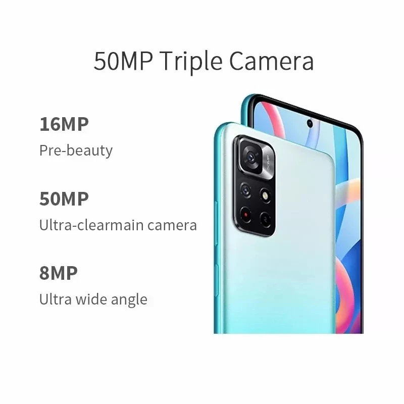 Global ROM Xiaomi Redmi Note 11 5G Smartphone 128/256GB Dimensity 810 Octa Core 5000mAh Battery 33W Fast Charging 50MP Camera