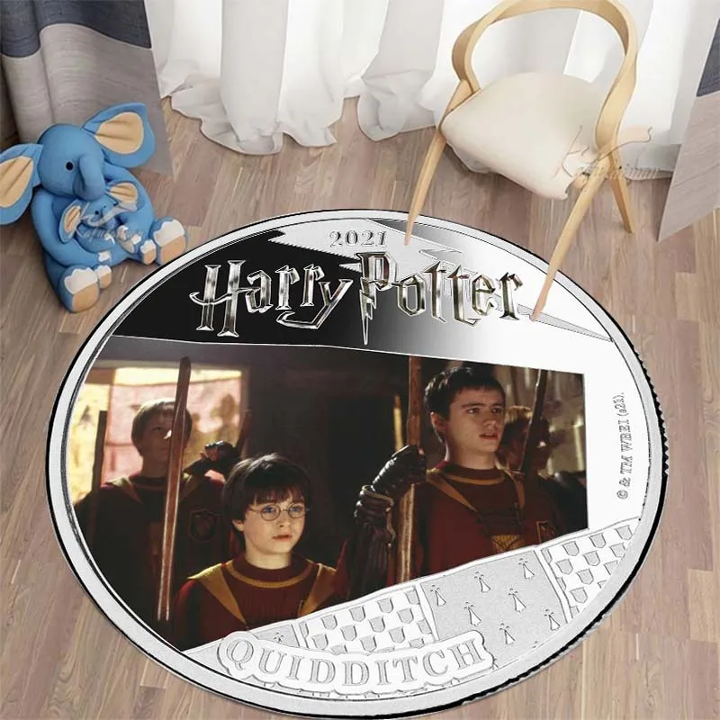 

Coin Magic Creative Print Round Carpet for Living Room Rugs Play Mat Soft Non-slip Bathroom Mat Area Rug Room Decor Mat Gift Rug