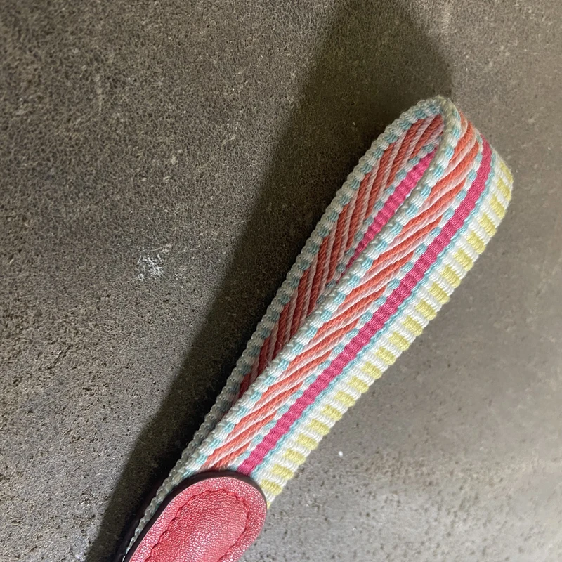 1 Inch Wide Leather Keychain Keychain Thickened Canvas Belt Car Key Strap