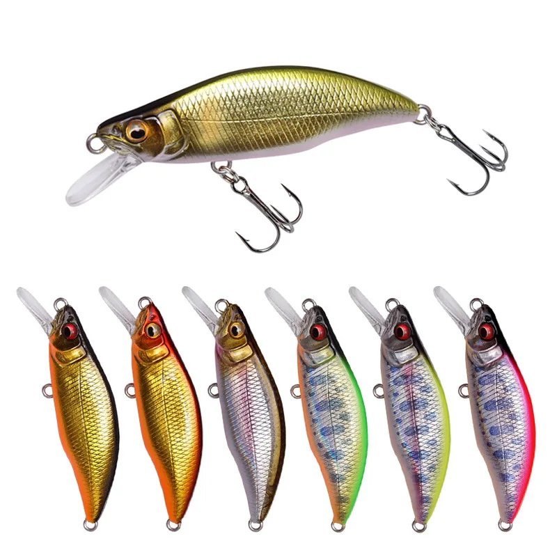 

5.1cm 4g 10 Colors Artificial Minnow Lure Fishing Bait Equipment Item 2022 New Free Shipping Items Sea Wobbler Crankbaits Summer