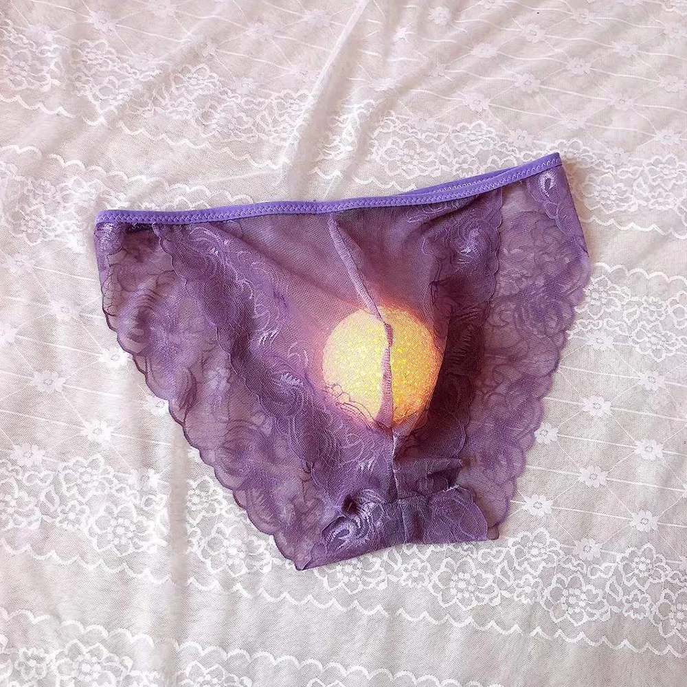 Сексуальные мужские и женские трусики кружевные трусы Сетчатые брифы бикини