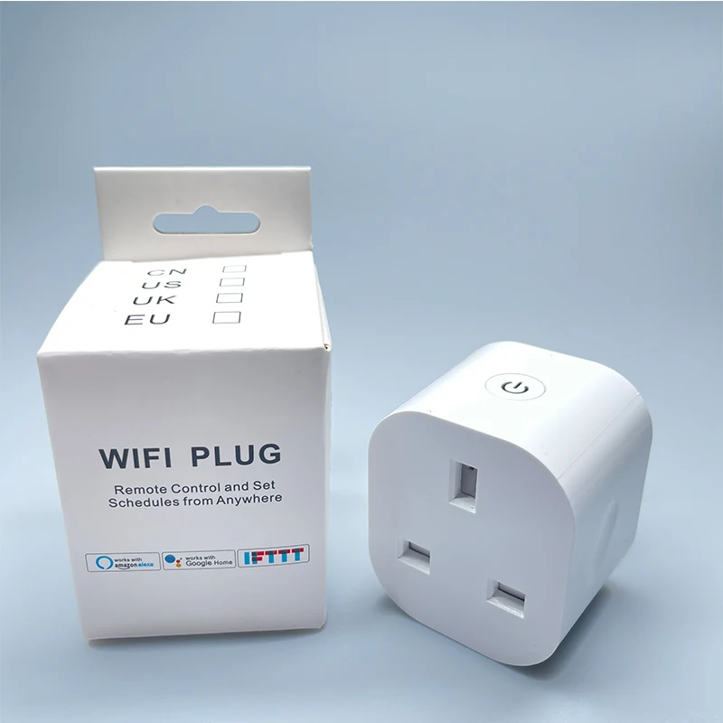 

Wi-Fi Plug Wireless App Voice Control Wall Outlet UK Electric Socket Extension WIFI Smart Plug