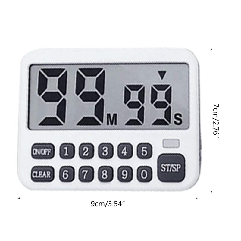

Portable Kitchen Timer Large Display Cooking Timer Cycle Count up/Down Timer with Digits Directly Input Loud Alarm Drop Shipping