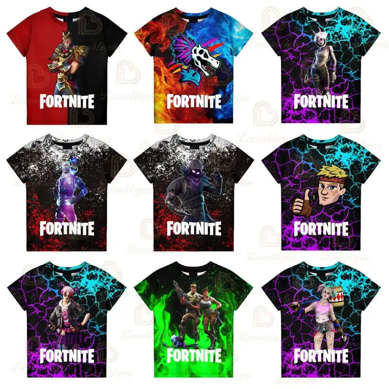 

Fortnite 2021 Men and Women NEW Battle Royale Victory Kids Tops Girls Boys Clothes Harajuku Tshirt Children Hero 3d T-shirt