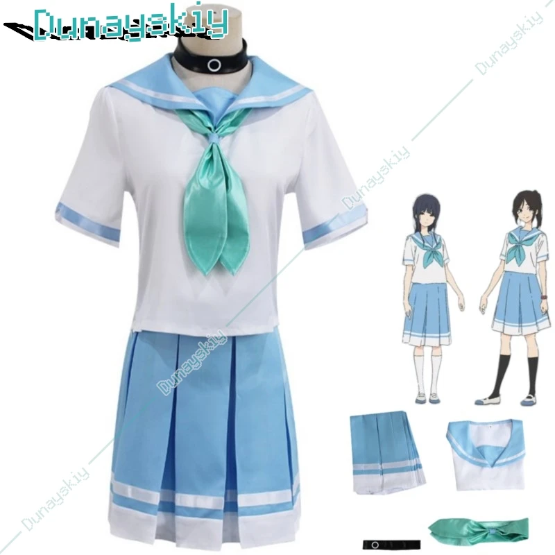 Аниме хибайк! Костюм для косплея Euphonium Liz Und Ein Blauer отогнутый касаки Nozomi Mizore