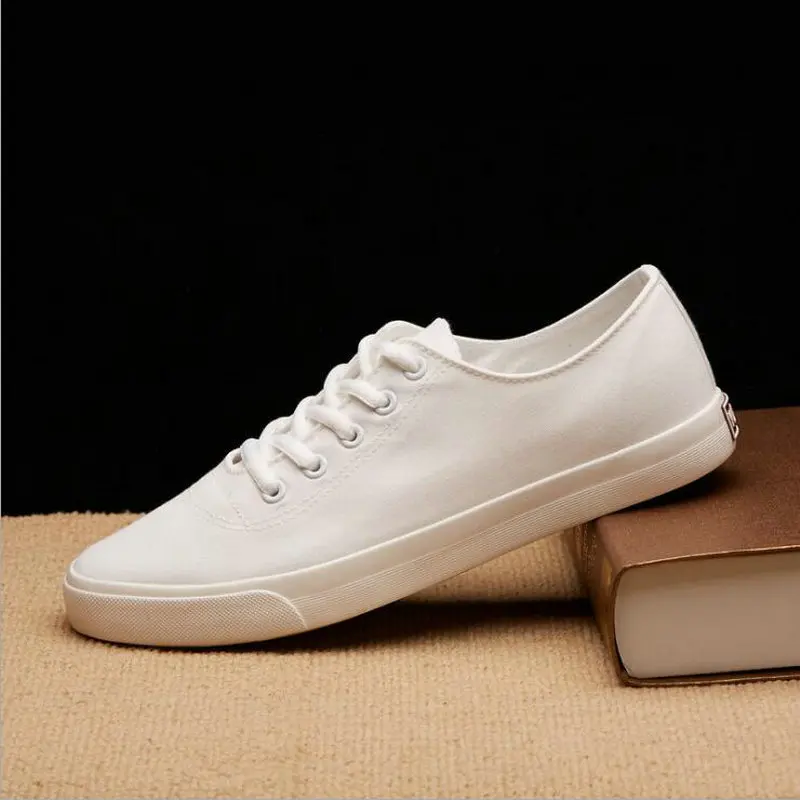 Туфли мужские на шнуровке Вулканизированная подошва дышащие плоская