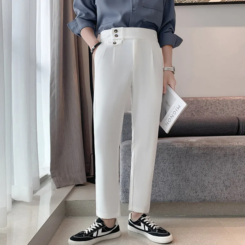 

2023 New Men's Spring High Quality Casual Pants/Male Spring Fashion Business casual Trousers Mens Suit Pants