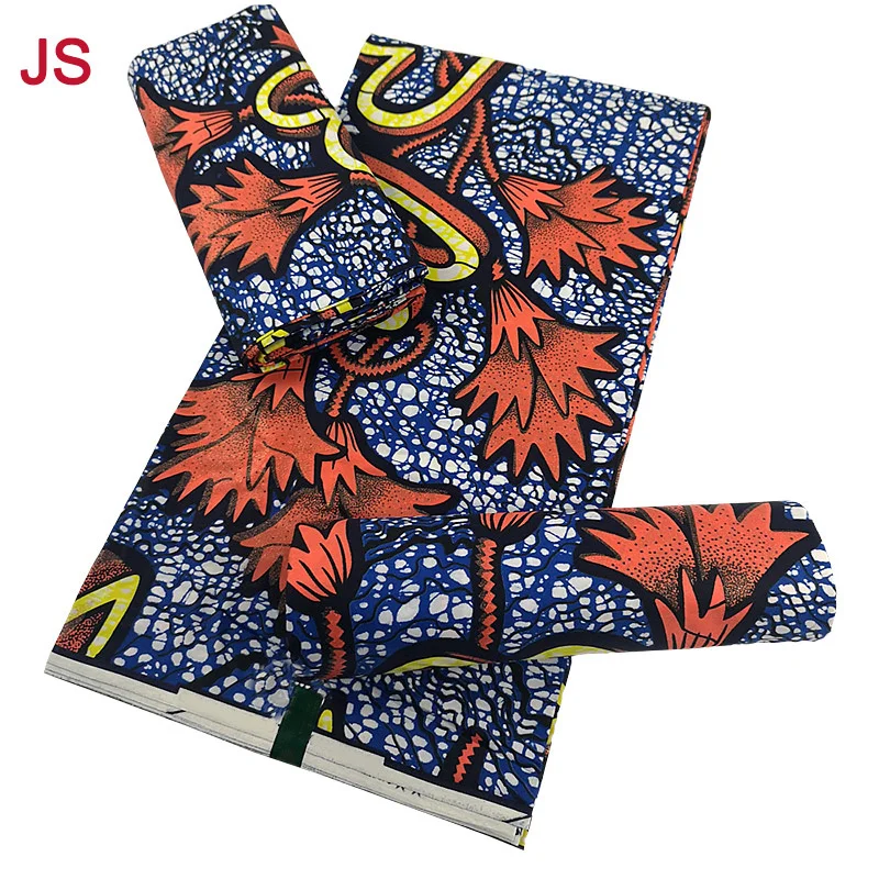 

Latest High Quality Nigerian Super-V Ankara Golden Wax Fabric African Cotton 100% Cotton Packaging Printing Material 6 Yards