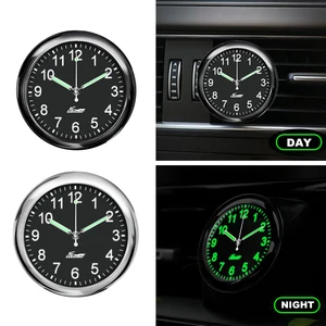 Fluorescent Night Vision Car Clocks Zinc Alloy Material Auto Fashion Watches Automobile Decoration O in USA (United States)