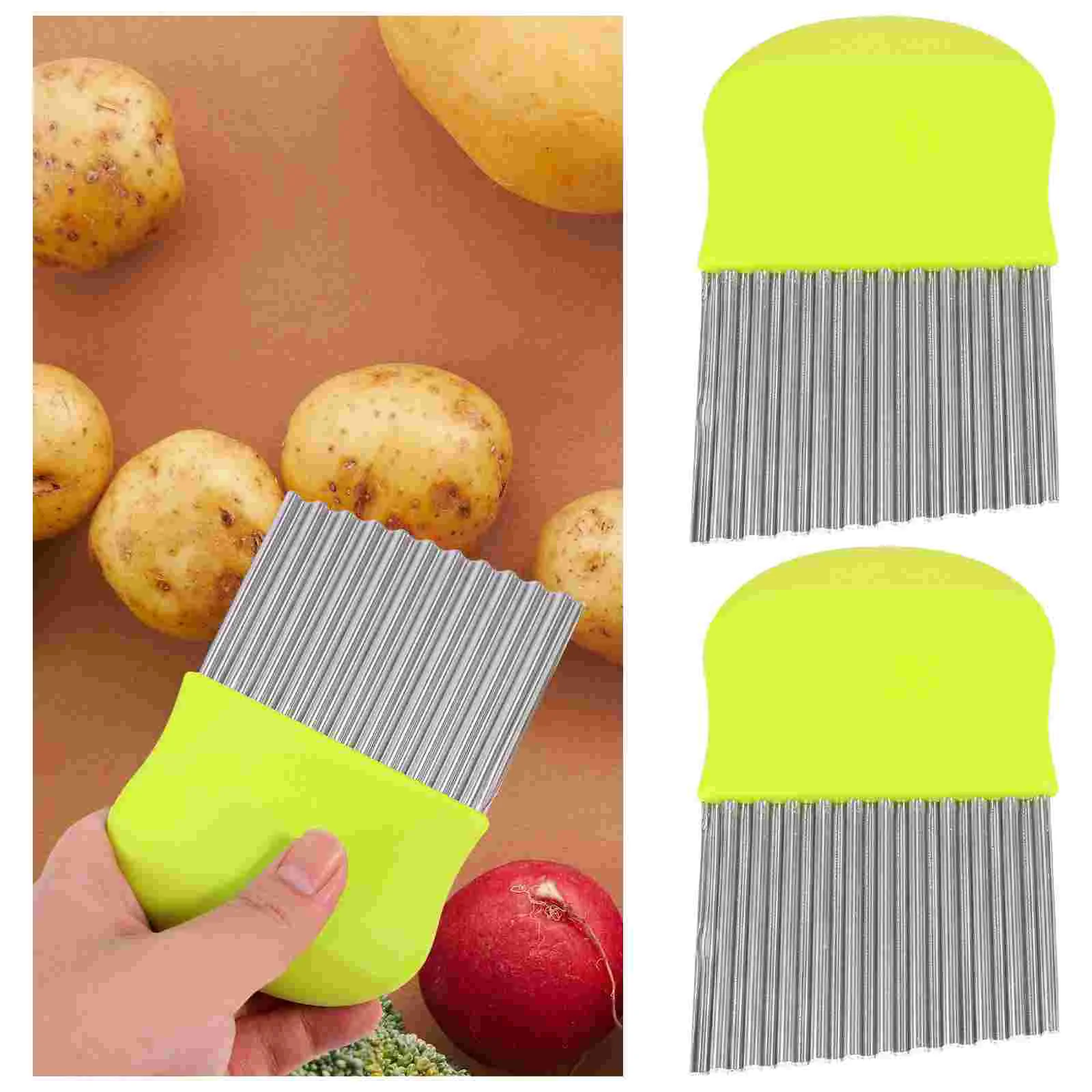 

Wavy Crinkle Slicer Potato Vegetable French Wave Fry Tool Fries Fruit Cucumber Cutting Steel Stainless Chip Kids Chef knife
