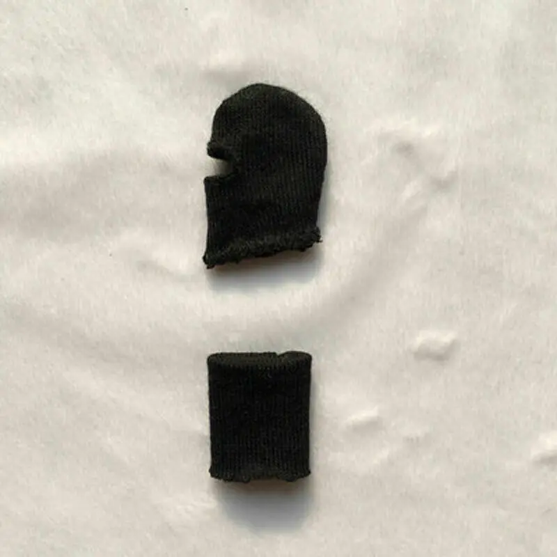 

E1-08-1 Black 1/12 Scale Homemade Headgear Scarf Model for 6" Figure Doll