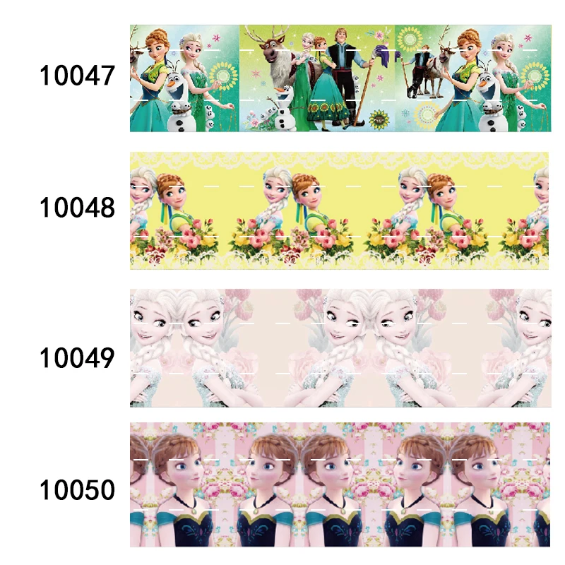 

Disney Frozen Lisa Anna Cartoon Grosgrain Ribbon Printed 50yards FOE for DIY Bows Craft Supplies Decoration Handmade Materials