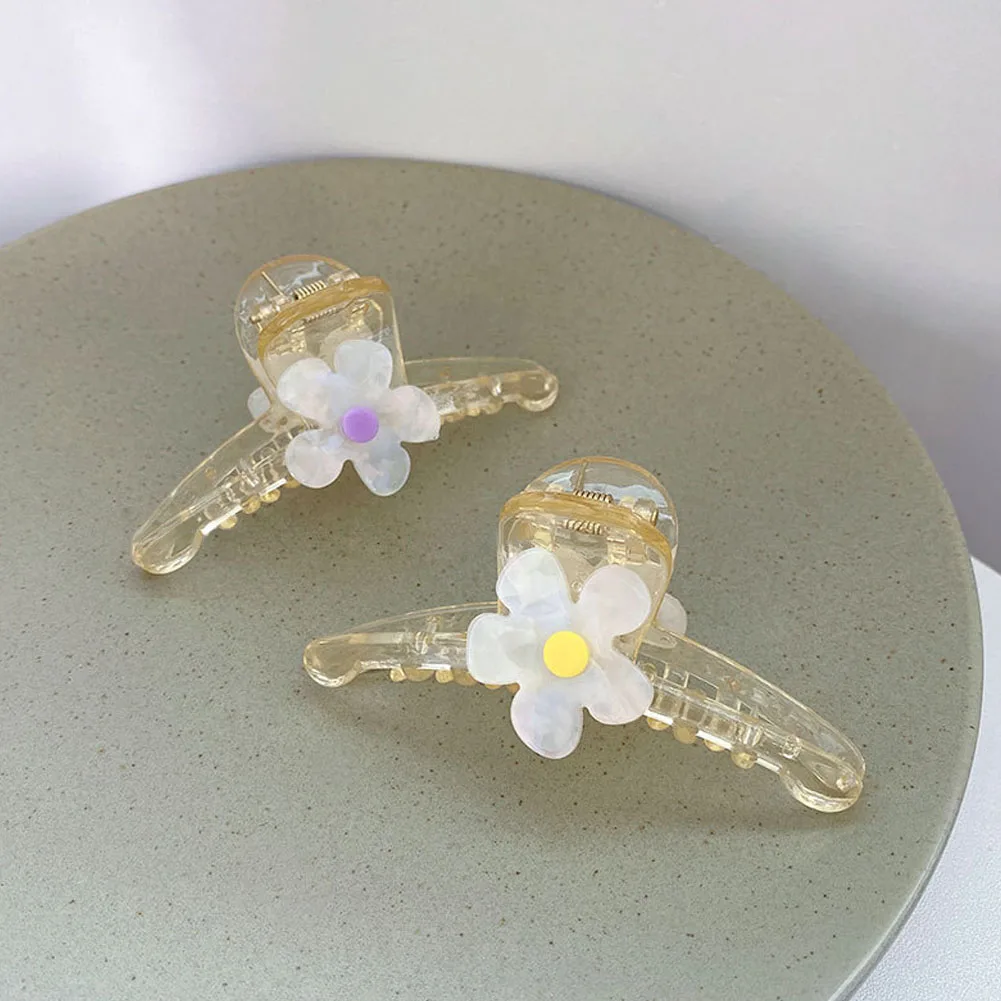 

1pc Solid Flower Hair Claw Elegant Simple Acrylic Hair Clips Hairpins Barrette Headwear for Women Girls Hair Accessories Gifts