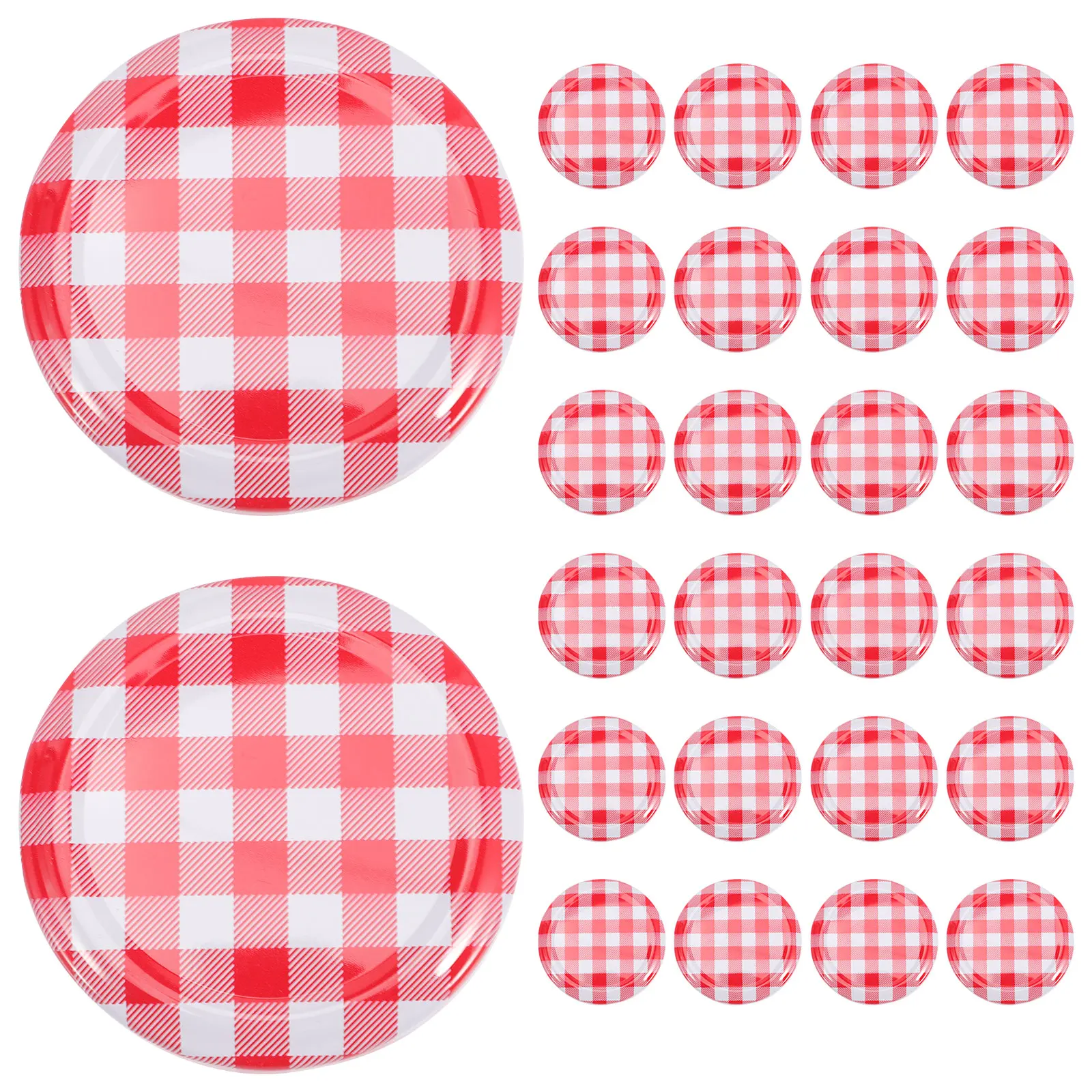 

40Pcs Jam Jars Lids Wide Mouth Screw Lids Twist Off Lids Storage Caps for Canning Jars