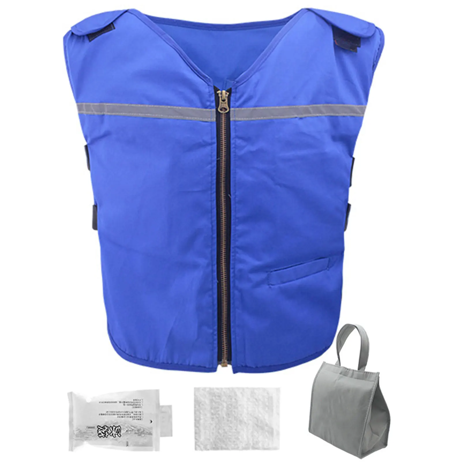 

Cooling Ice Vest Heat Relief Ice Cooling Vest Cooling Ice Vest With 25 Pcs Ice Packs For Fishing Cycling Running Gardening