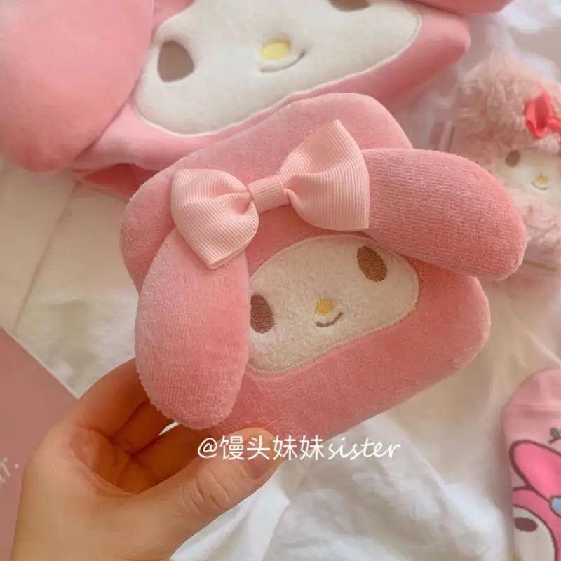 

Kawaii Sanrio Jewelry Box Mymelody Accessories Cute Beauty Desktop Portable Travel Ring Stud Earrings Storage Box Girls Gift