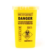 1 pcs yellow sharps container biohazard needle disposal for medical dental tattoo hot selling