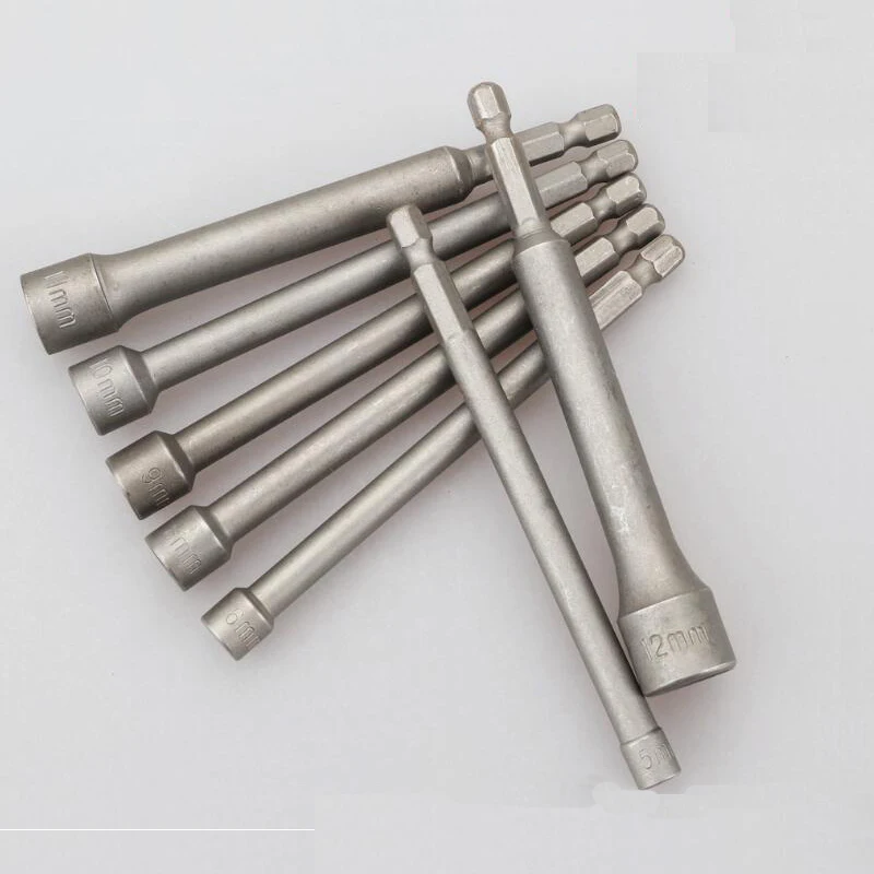 

Набор гнезд для шестигранной гайки, 7 шт., метрические ударные сверла, адаптер, 1/4 дюйма, 110 мм, Длина 5-12 мм, розетка стандарта