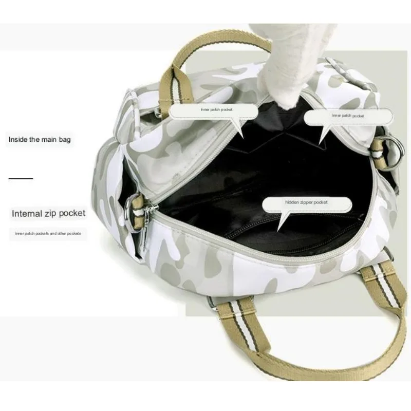 New Fashionable Women's Shoulder Bag,Multi-purpose Large Capacity Simplicity Canvas Tote,Nylon Lightweight Portable Handbag