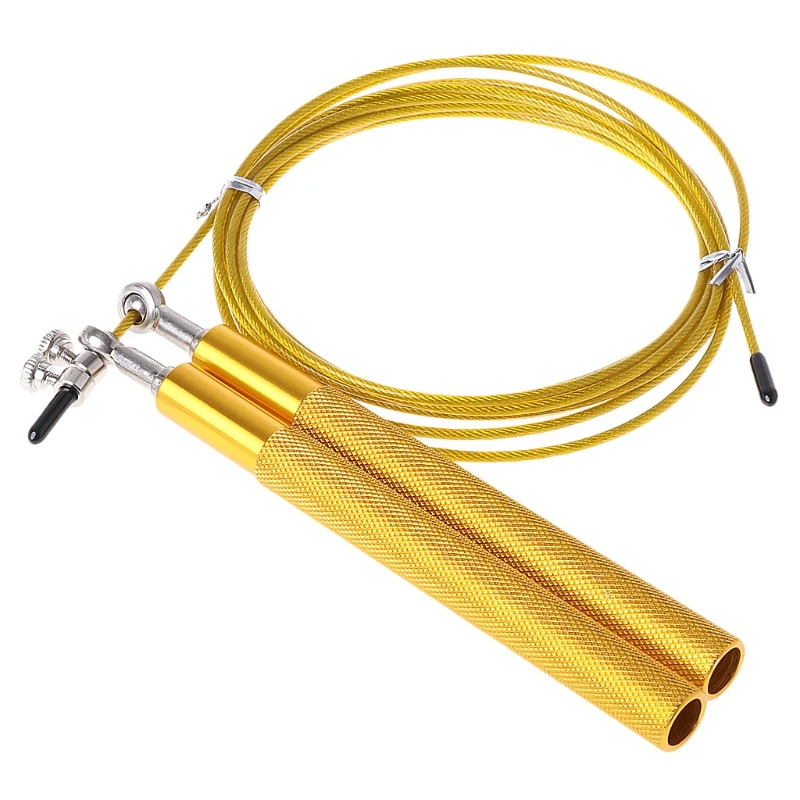 

360° Swivel Ball Bearing Rope Skipping Boxing Gym Fitness Steel Wire Jump Rope