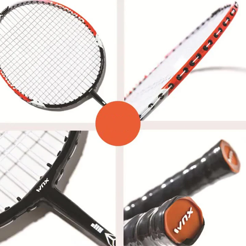 Professional Badminton Racket Set Training Game 2 Pcs Of With Bag And 6 -40 |