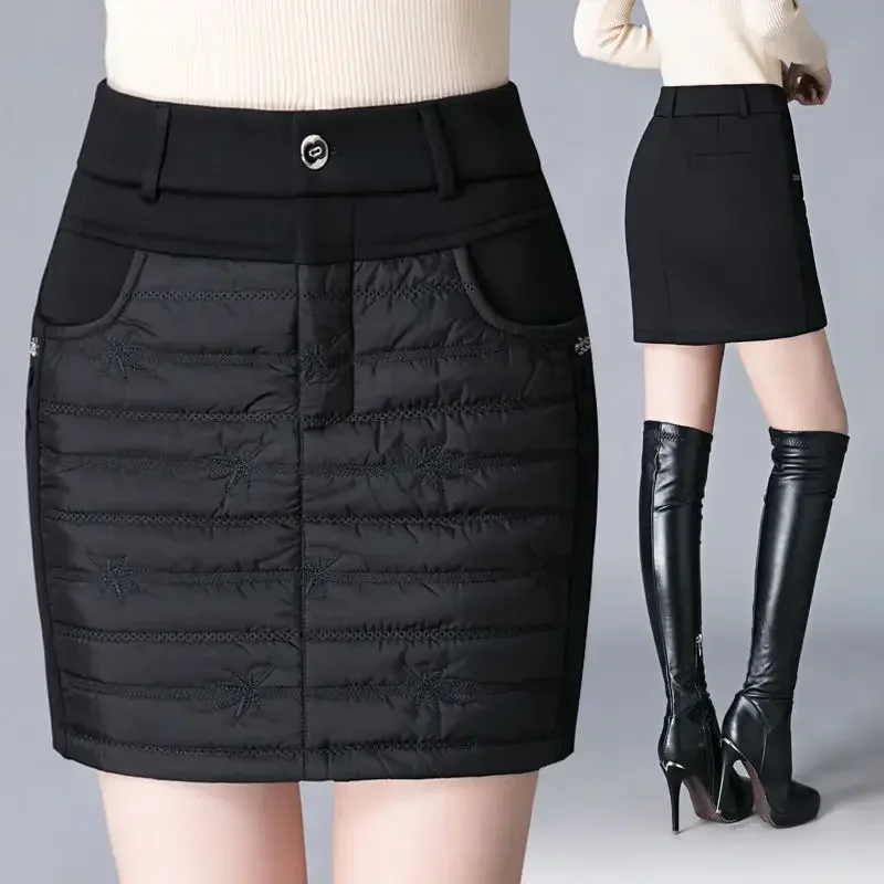 

Сексуальная юбка с высокой талией на осень и зиму 2023, Корейская Элегантная короткая женская юбка с карманами, черная мини-юбка y2k, юбки макси, Готическая трапециевидная юбка h