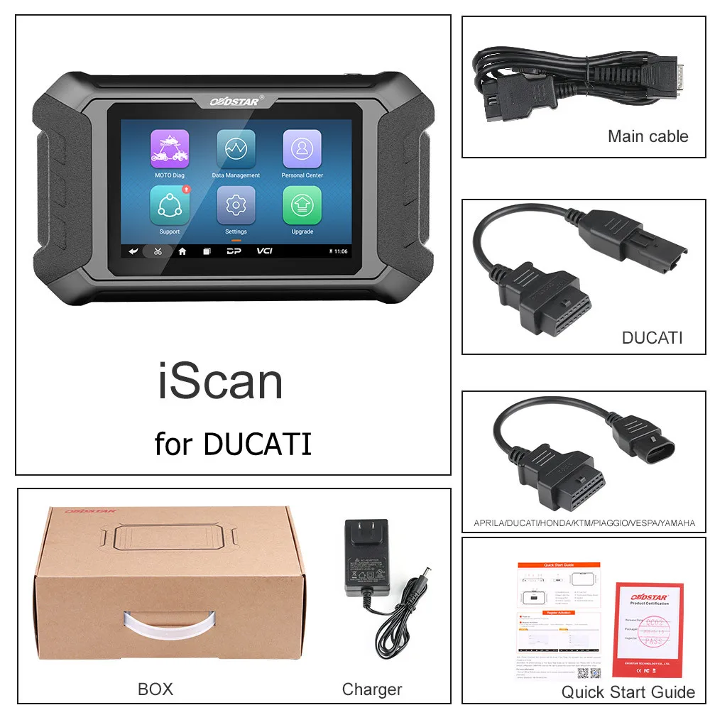 

OBDSTAR iScan for DUCATI Motorcycle Diagnostic Tool Support IMMO Programming