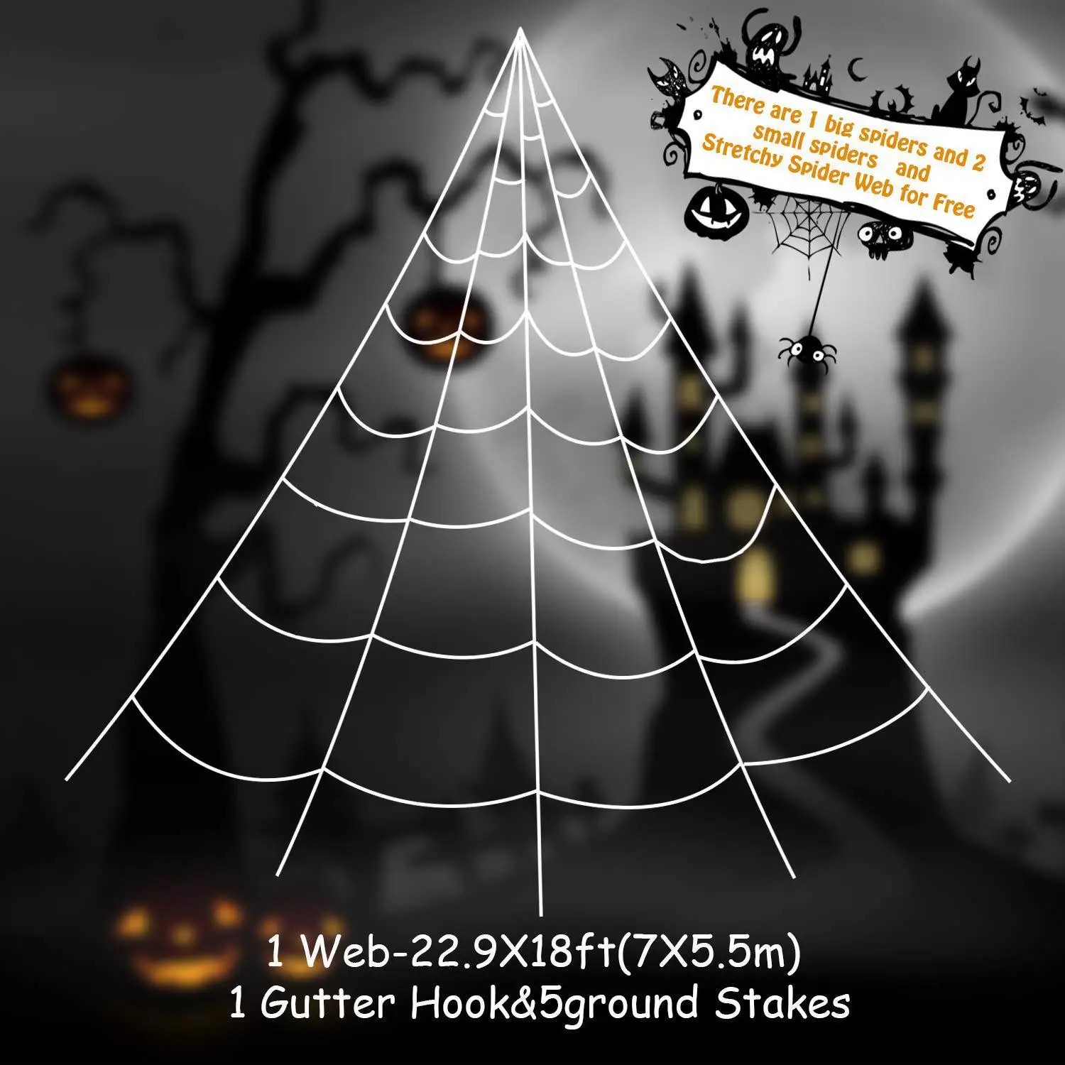 

2,5/5 м черный страшный Гигантский паук огромный паук фотосессия дом с привидениями праздничное уличное гигантское украшение