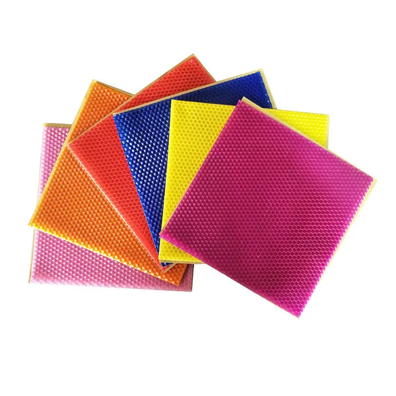

20 * 20cm 6 Pcs Color Beeswax Slice Color DIY Craft Candle Making Supplies