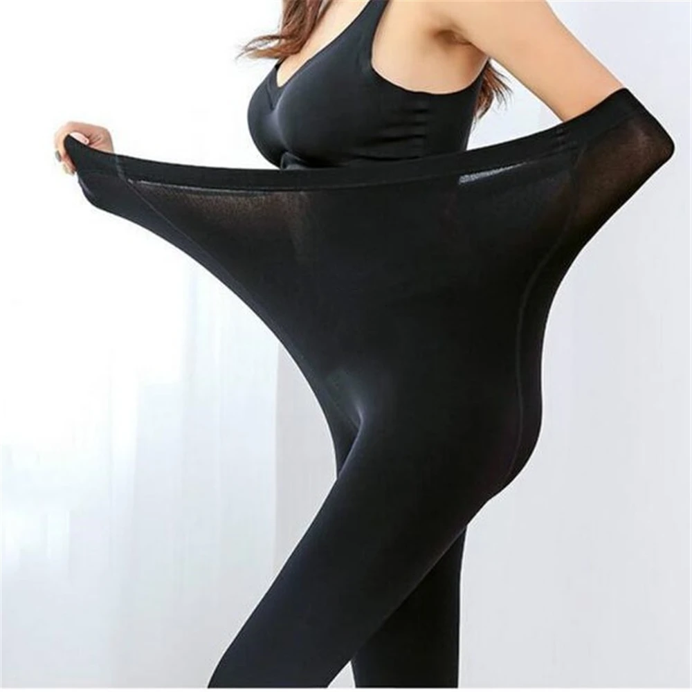 100kg Plus Cashmere Fashion High Rise Leggings Women Girls Warm Winter Shiny Velvet Thick Knit Super Stretch Pants