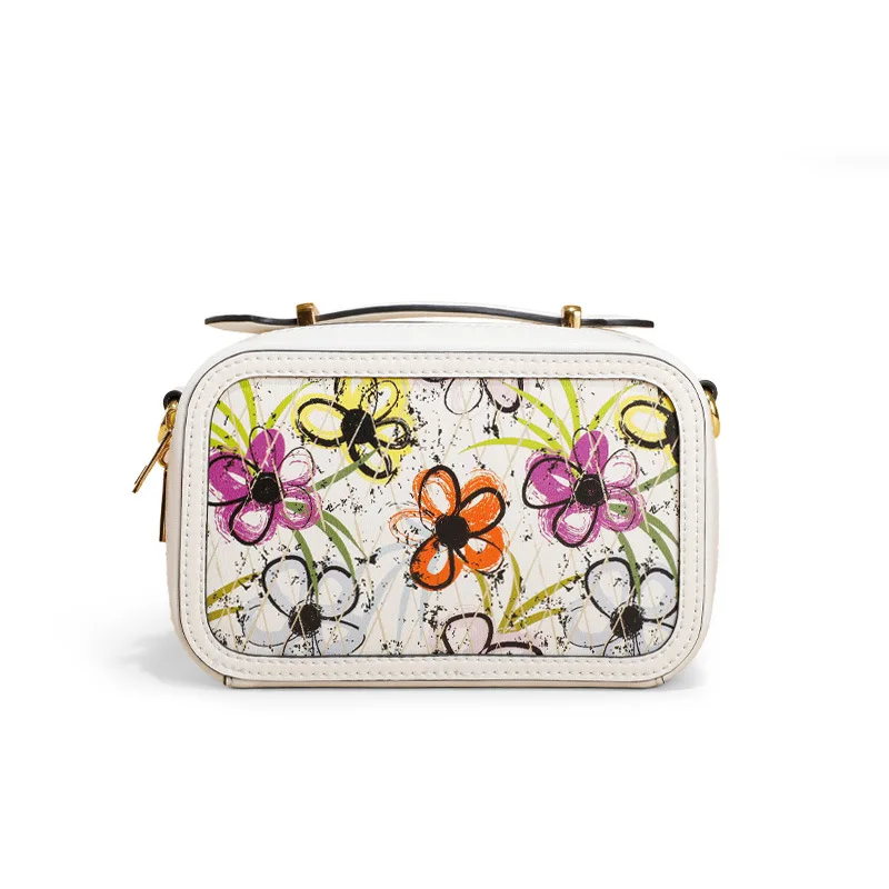 

Новейшие кошельки с клапаном из 2022 натуральной кожи, женские квадратные сумки через плечо с рисунком для женщин, роскошная дизайнерская кра...