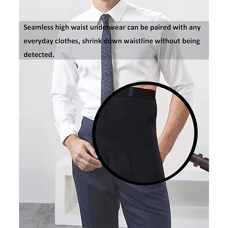 Mens Abdomen Belly Tummy Control Shorts High Waist Slimming Body Shaper Belly Girdle Girdle Boxer Briefs Seamless Underwear