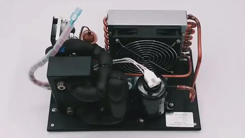 

solar battery water cooling device DC 12v24v mini liquid chiller unit for medical storage box