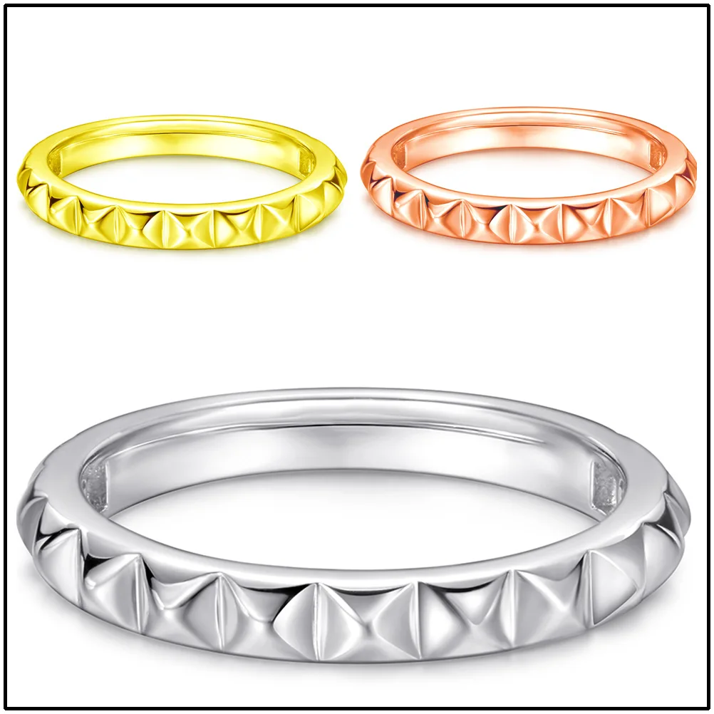 

Sterling silver ring ladies do not fade niche simple personality hand jewelry wholesale