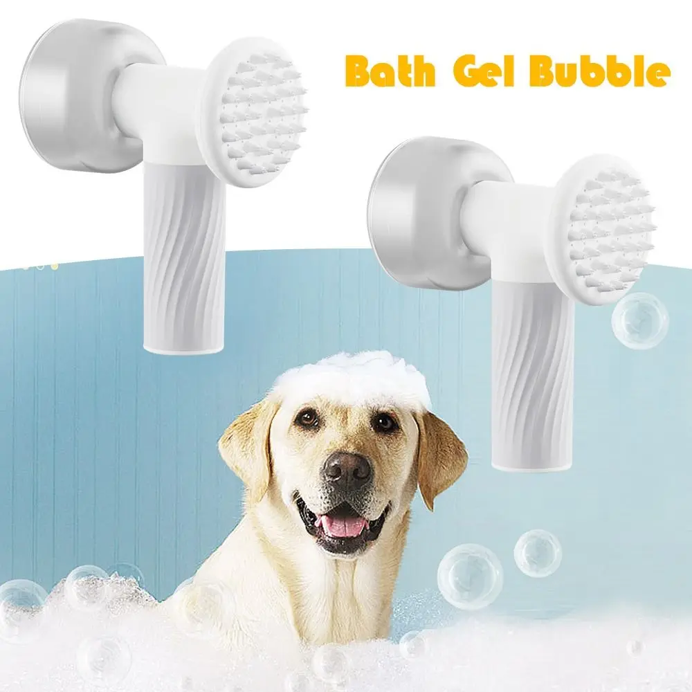 

Massage Scrubbing artifact Silicone Cleaning Comb Bath Gel Bubble Shampoo Massager Pet Bubble Machine Dog Bath Brush