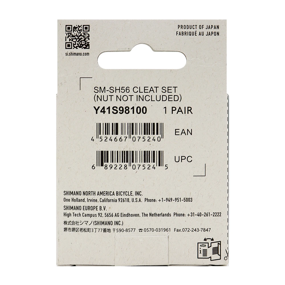 SHIMANO SPD Cleat Set SM-SH51 Single Direction Release Type SM-SH56 Multi-Directional MTB Bicycle Shoes ﻿ |