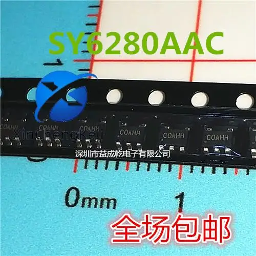 

30pcs original new SY6280AAC SY6280 SOT23-5 USB switch current limiting protection chip IC