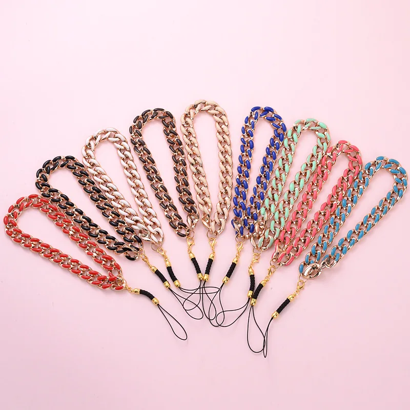 

New Colorful Mobile Phone Chain Mobile Phone Case Pendant Anti-lost Handmade Acrylic Lanyard for Men Women Jewelry Accessories