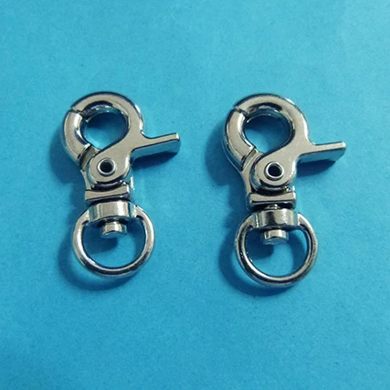 

Wholesale 30mm 200pcs Rhodium Plated Fashion Swivel Lobster Clasp Fit Leather Jewelry/Bags/Keyring/Rings/Key Chain Free ship!!!